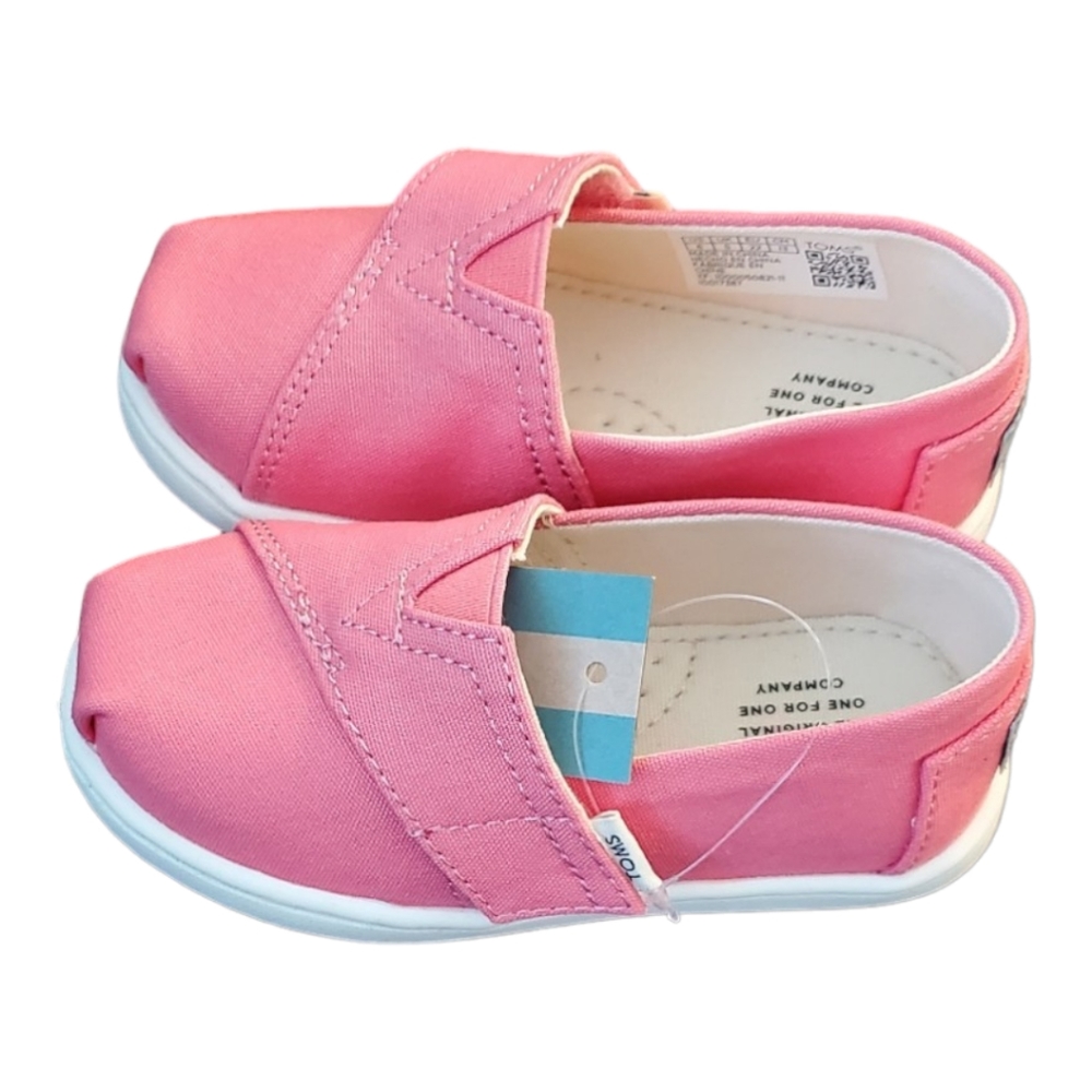 TOMS | Bubble Gum Pink| Belmont Girls| Size 6T - Picture 2 of 6